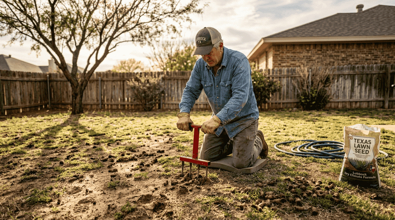 What is lawn aeration: essential guide for Lubbock homeowners 2026