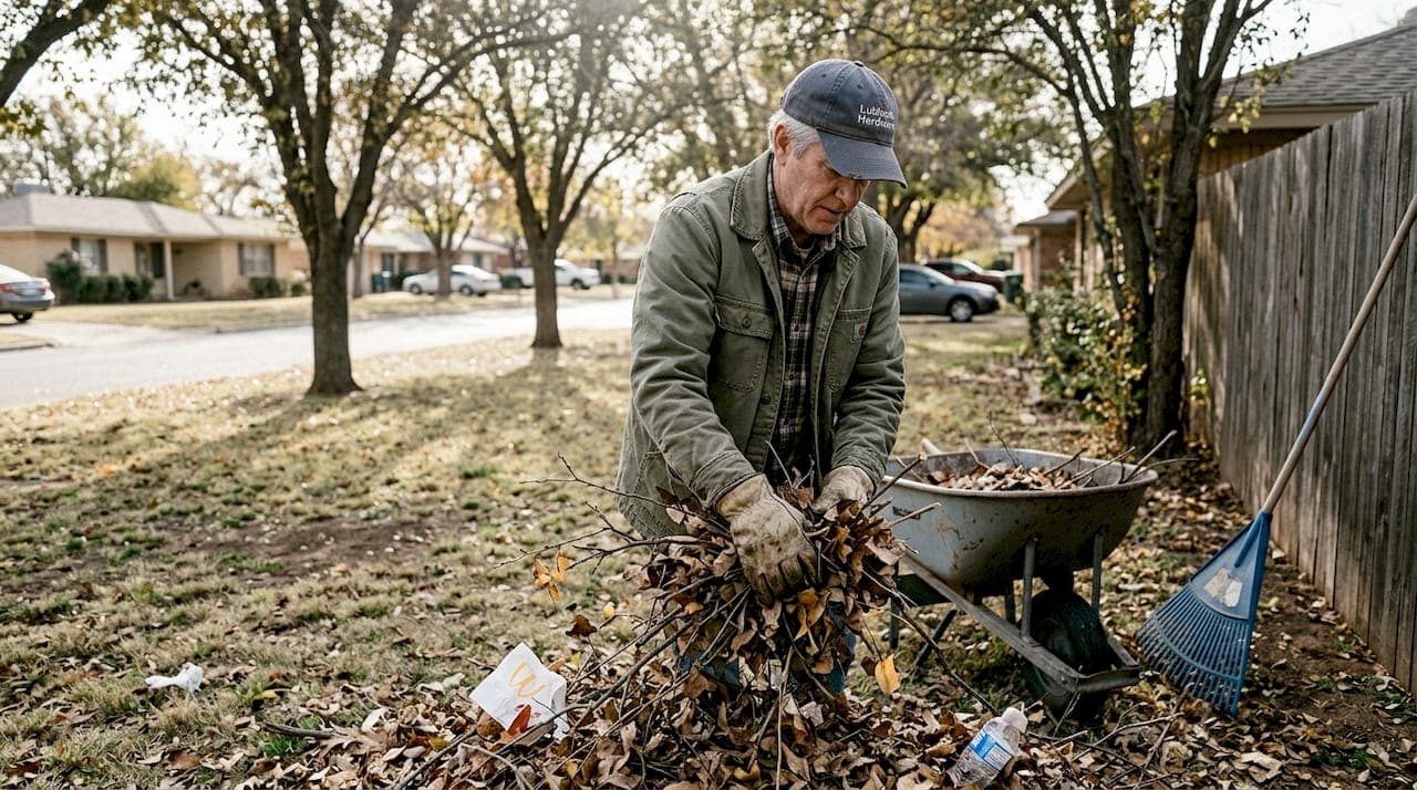 Seasonal lawn clean-up for healthier Lubbock yards