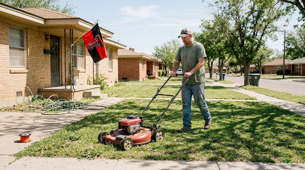 How to mow a lawn in Lubbock: step-by-step guide